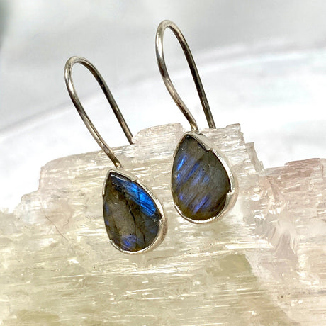 Labradorite faceted teardrop earrings KEGJ879 - Nature's Magick