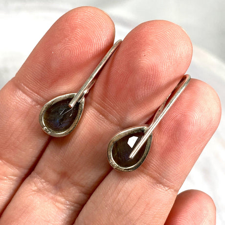 Labradorite faceted teardrop earrings KEGJ879 - Nature's Magick