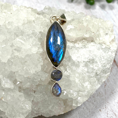 Labradorite multi-stone pendant KPGJ2057 - Nature's Magick