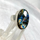 Labradorite oval cabochon ring s.8 KRGJ2748 - Nature's Magick