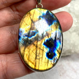 Labradorite oval pendant KPGJ2367 - Nature's Magick