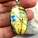 Labradorite oval pendant KPGJ3501 - Nature's Magick