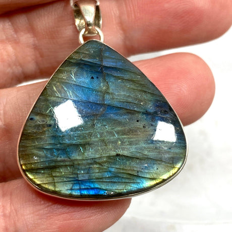 Labradorite tear drop pendant KPGJ1547 - Nature's Magick