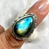 Labradorite teardrop filigree ring s.6 KRGJ2744 - Nature's Magick