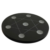 Large Black Obsidian Grid Plate BOGP01 - Nature's Magick