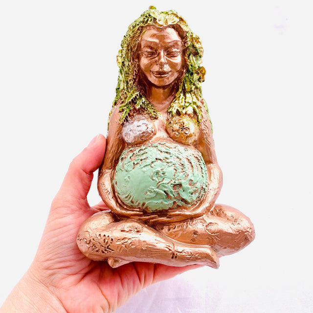 Large Resin Gaia - Copper GAIA-06 - Nature's Magick