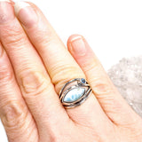 Larimar quad band ring s.7 KRGJ1780 - Nature's Magick