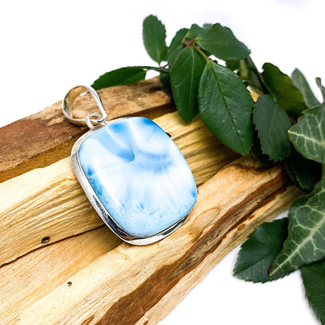 Larimar Square cabochon pendant KPGJ1806 - Nature's Magick