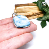 Larimar Square cabochon pendant KPGJ1806 - Nature's Magick