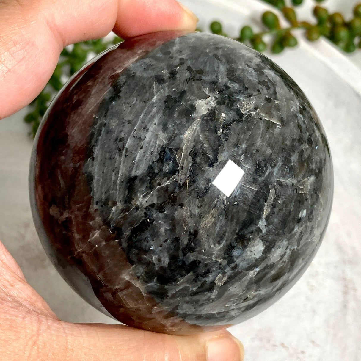 Larvikite Sphere LVS-01 - Nature's Magick