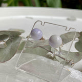 Lavender Jadeite Ball stud earrings LJS-01 - Nature's Magick