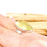 Lemon Quartz oval ring s. 8 KRGJ1443 - Nature's Magick