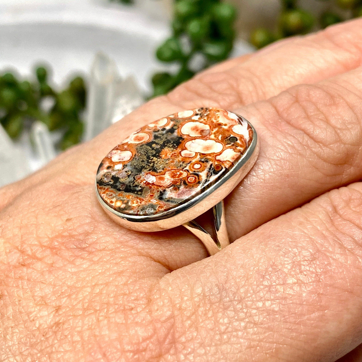 Leopard Jasper ring s.7 KRGJ2346 - Nature's Magick