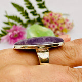 Lepidolite large oval ring s.11 KRGJ1514 - Nature's Magick