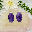 Lepidolite oval earrings KEGJ949 - Nature's Magick