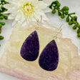 Lepidolite teardrop earrings KEGJ947 - Nature's Magick