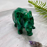 Malachite Elephant Carving MCH-CAR-12 - Nature's Magick