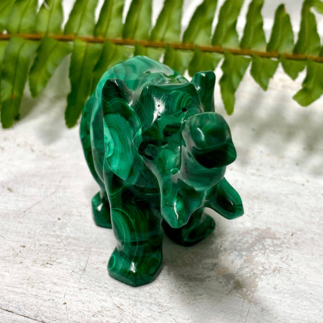 Malachite Elephant Carving MCH-CAR-13 - Nature's Magick