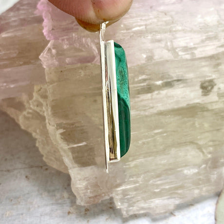 Malachite rectangular pendant KPGJ3333 - Nature's Magick