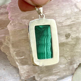 Malachite rectangular pendant KPGJ3333 - Nature's Magick