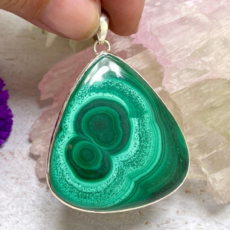 Malachite teardrop pendant KPGJ3321 - Nature's Magick