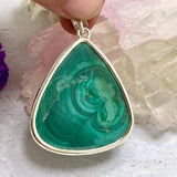 Malachite teardrop pendant KPGJ3321 - Nature's Magick