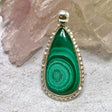 Malachite teardrop pendant KPGJ3322 - Nature's Magick