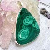 Malachite teardrop pendant KPGJ3324 - Nature's Magick