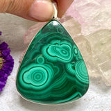 Malachite teardrop pendant KPGJ3324 - Nature's Magick