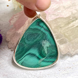 Malachite teardrop pendant KPGJ3324 - Nature's Magick