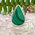 Malachite teardrop ring s.11 KRGJ2625 - Nature's Magick