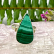 Malachite teardrop ring s.9 KRGJ2623 - Nature's Magick