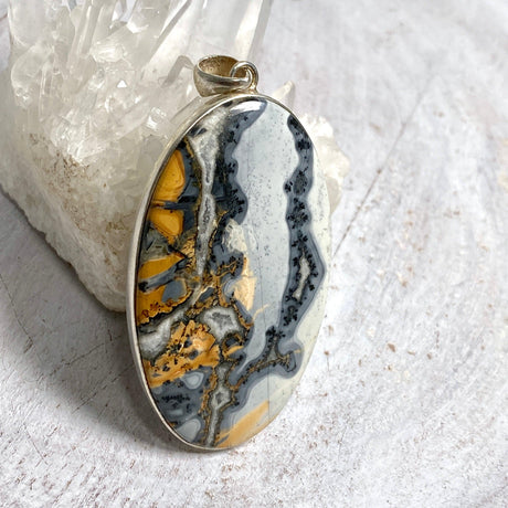 Maligano Jasper oval pendant KPGJ2136 - Nature's Magick