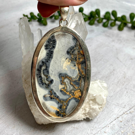 Maligano Jasper oval pendant KPGJ2136 - Nature's Magick