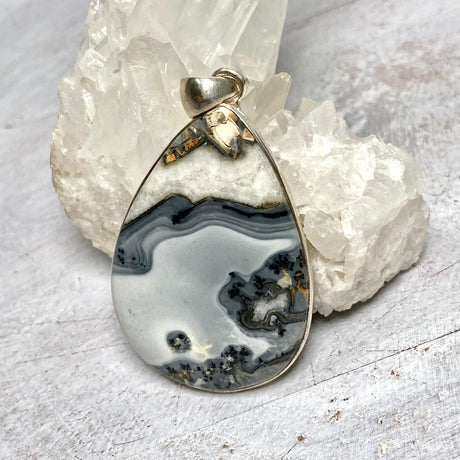 Maligano Jasper teardrop cabochon pendant KPGJ2138 - Nature's Magick