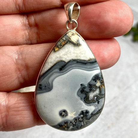 Maligano Jasper teardrop cabochon pendant KPGJ2138 - Nature's Magick