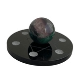Medium Black Obsidian Grid Plate BOGP02 - Nature's Magick