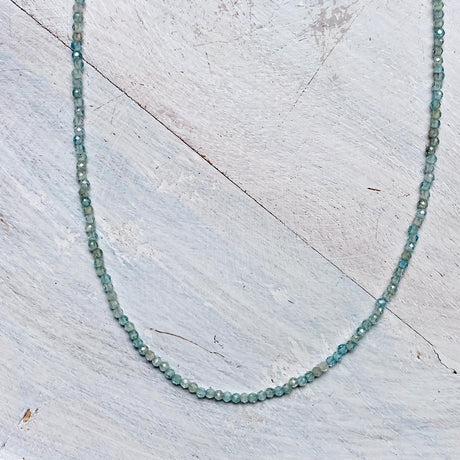 Micro Bead Necklace - Aquamarine - Nature's Magick