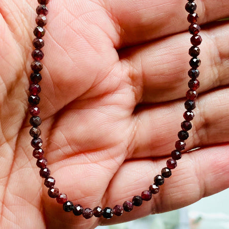 Micro Bead Necklace - Garnet - Nature's Magick