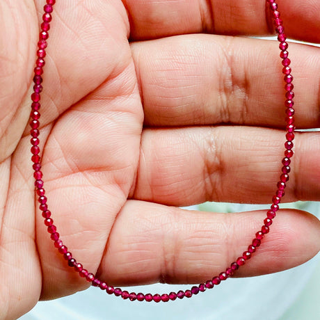 Micro Bead Necklace - Garnet - Nature's Magick