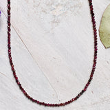 Micro Bead Necklace - Garnet - Nature's Magick