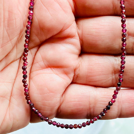 Micro Bead Necklace - Garnet - Nature's Magick