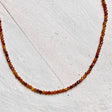 Micro Bead Necklace - Hessonite Garnet - Nature's Magick