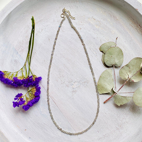 Micro Bead Necklace - Labradorite - Nature's Magick