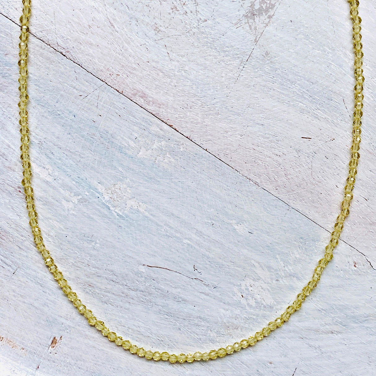 Micro Bead Necklace - Lemon Quartz - Nature's Magick