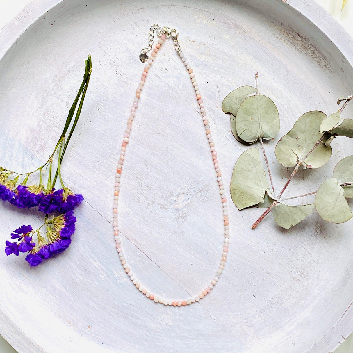 Micro Bead Necklace - Mixed/ Coloured Moonstone - Nature's Magick