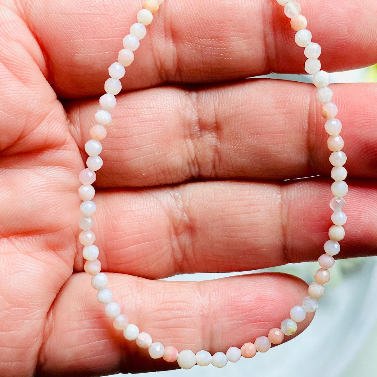 Micro Bead Necklace - Mixed/ Coloured Moonstone - Nature's Magick