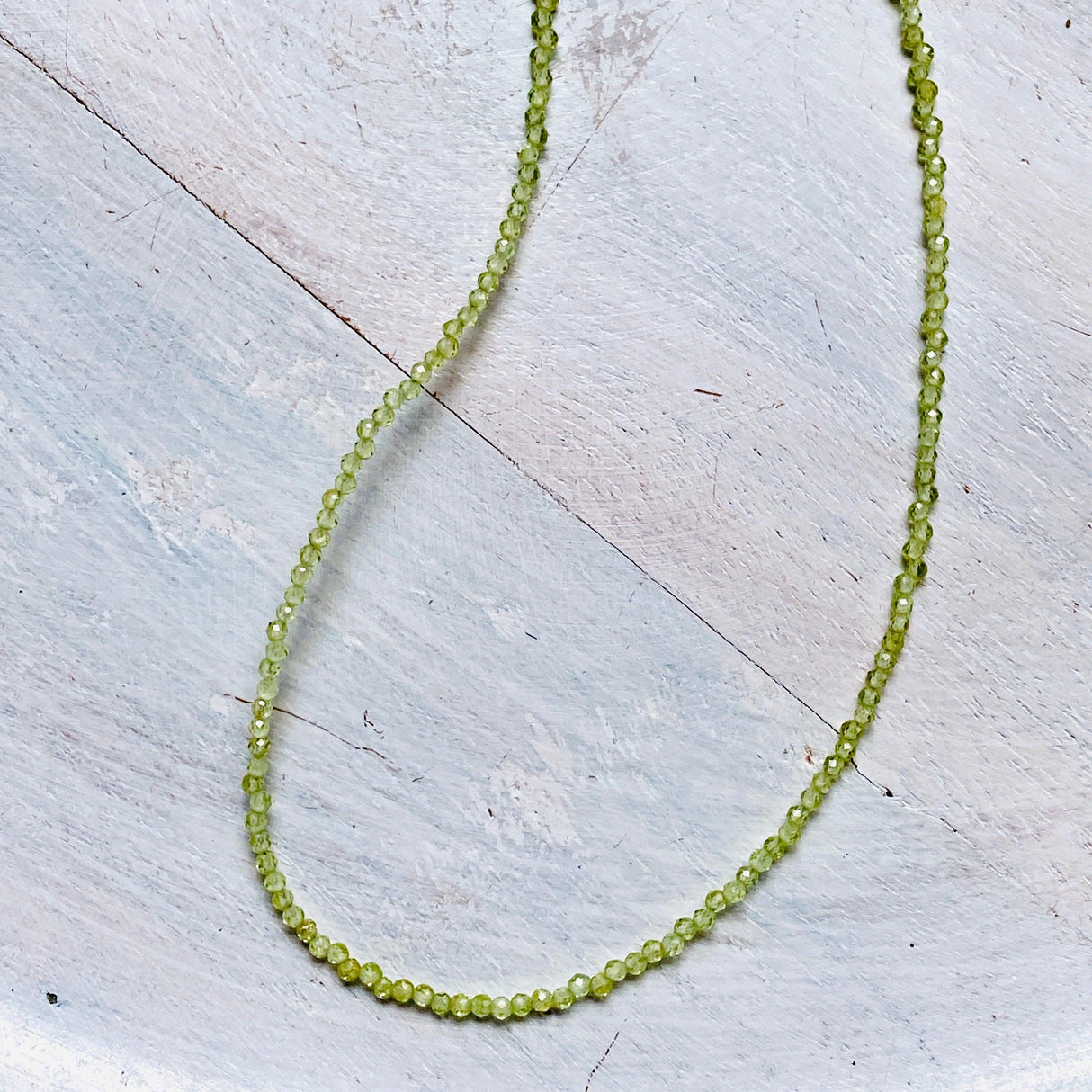 Micro Bead Necklace - Peridot - Nature's Magick