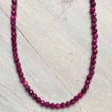 Micro Bead Necklace - Ruby - Nature's Magick
