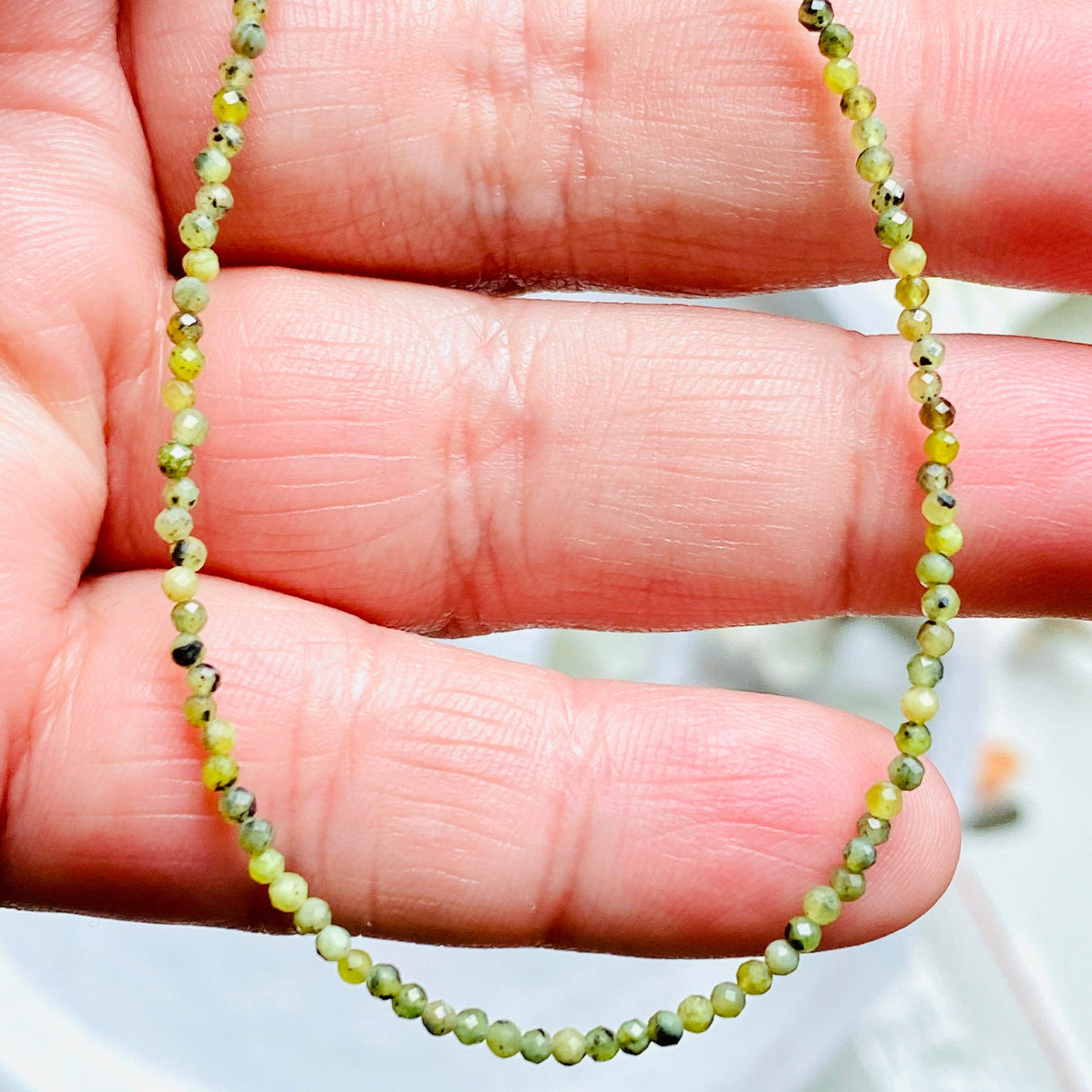 Micro Bead Necklace - Serpentine - Nature's Magick